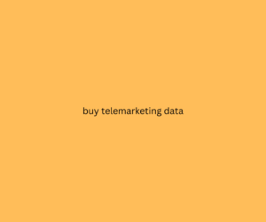 buy telemarketing data