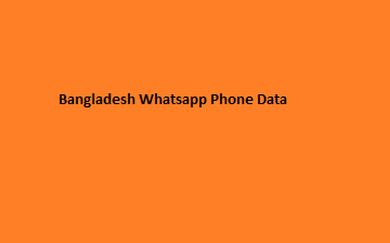 Bangladesh Whatsapp Phone Data