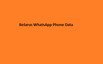 Belarus WhatsApp Phone Data​