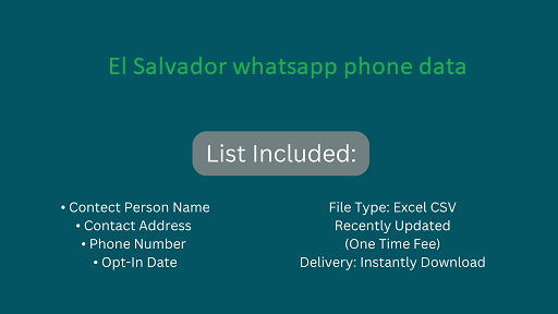 El Salvador whatsapp phone data