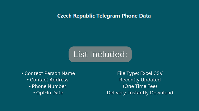 Czech Republic Telegram Phone Data