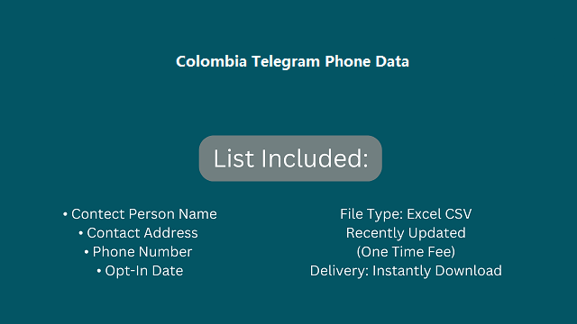 Colombia Telegram Phone Data