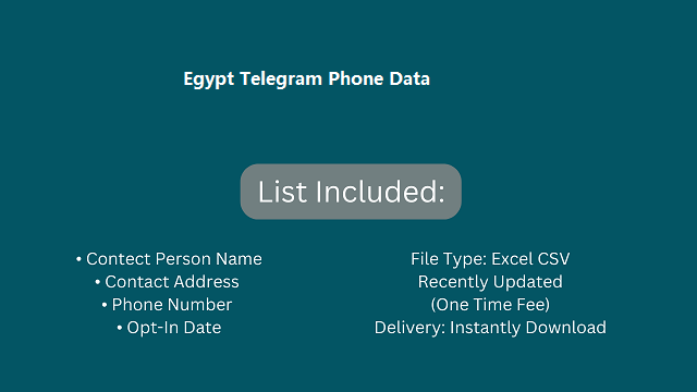 Egypt Telegram Phone Data