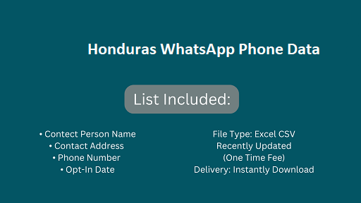 Honduras WhatsApp Phone Data​