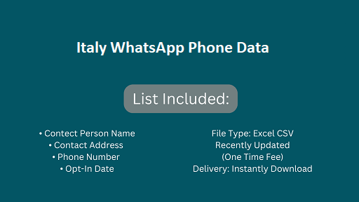 Italy WhatsApp Phone Data​