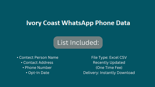 Ivory Coast WhatsApp Phone Data