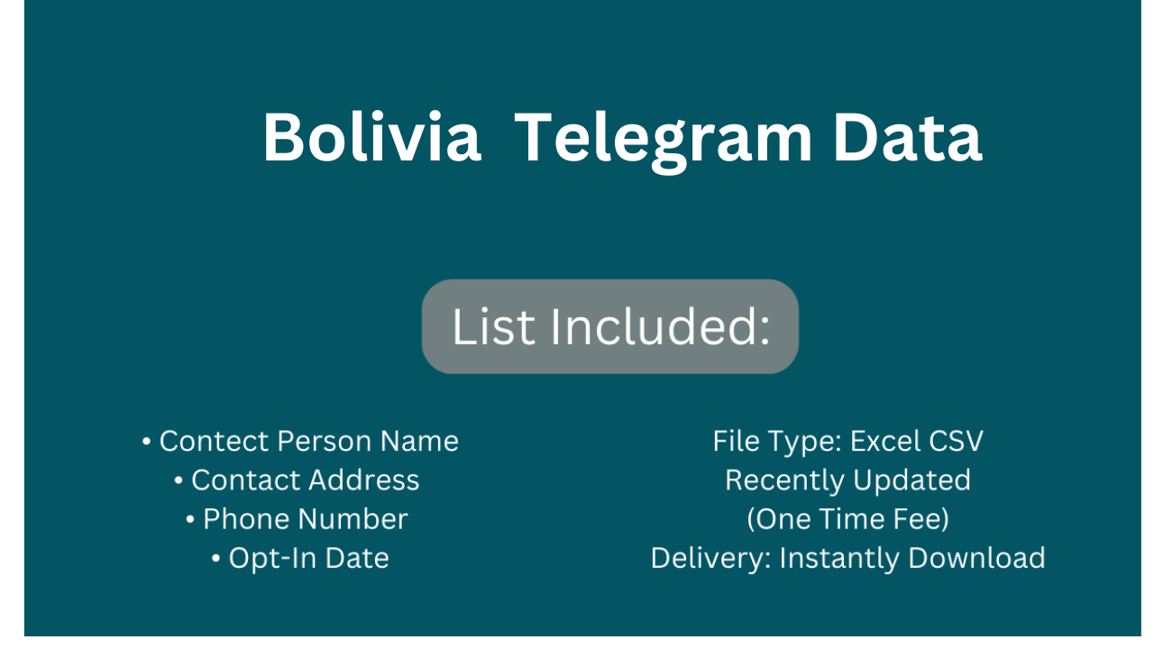 Bolivia Telegram Data