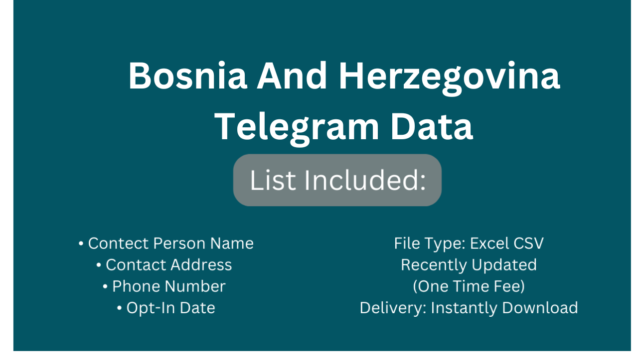 Bosnia And Herzegovina Telegram Data