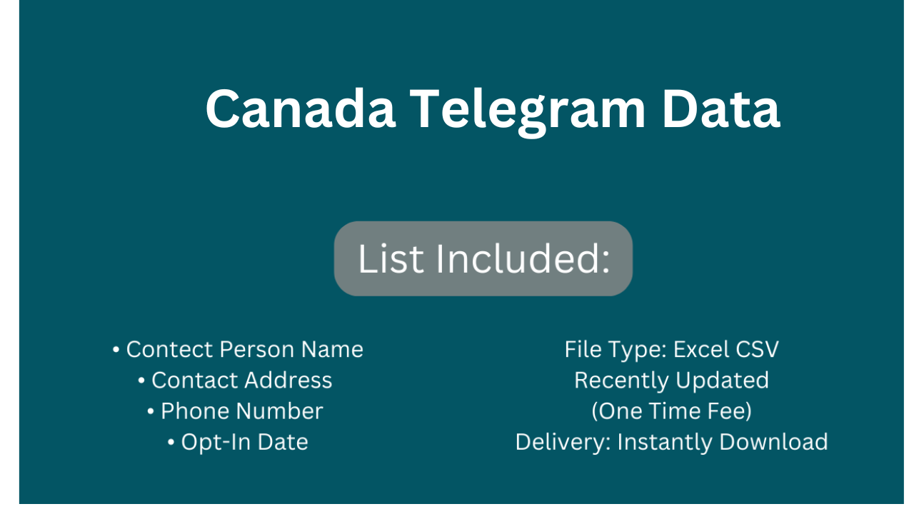 Canada Telegram Data