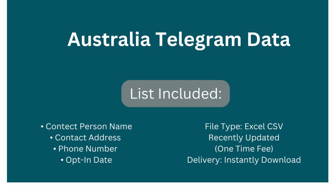 Australia Telegram Data