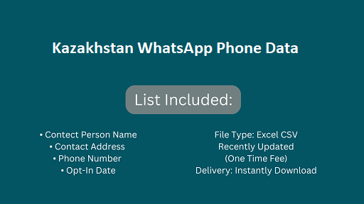 Kazakhstan WhatsApp Phone Data​