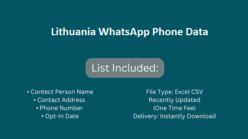 Lithuania WhatsApp Phone Data​