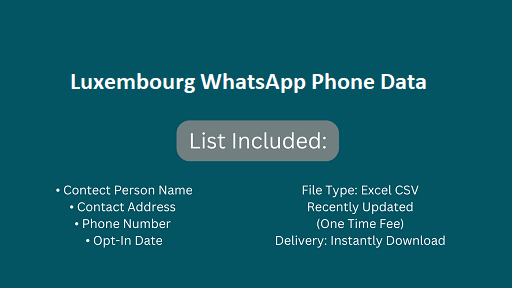 Luxembourg WhatsApp Phone Data​