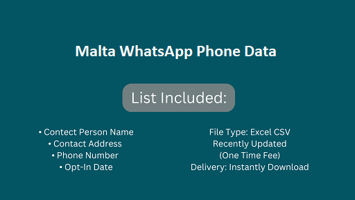 Malta WhatsApp Phone Data