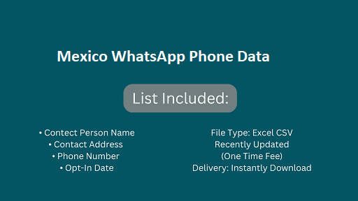 Mexico WhatsApp Phone Data