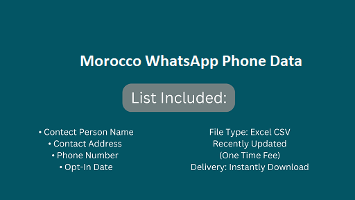 Morocco WhatsApp Phone Data