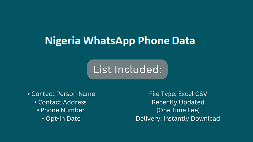 Nigeria WhatsApp Phone Data