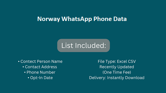 Norway WhatsApp Phone Data​