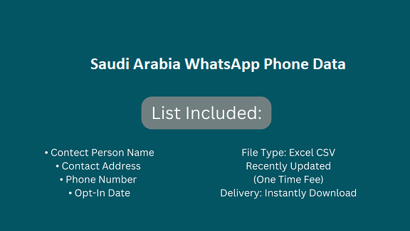 Saudi Arabia WhatsApp Phone Data