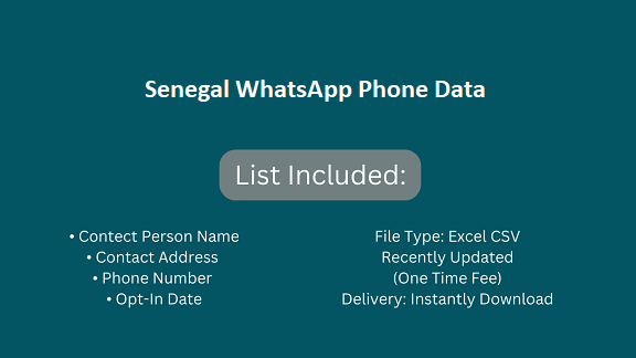 Senegal WhatsApp Phone Data