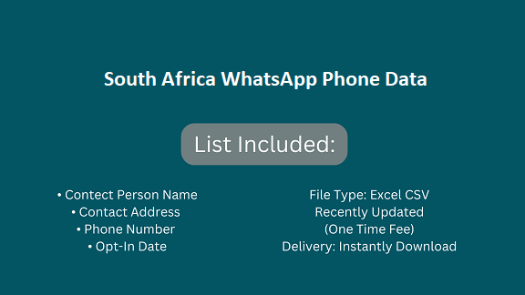 South Africa WhatsApp Phone Data​