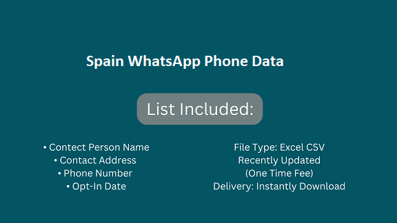 Spain WhatsApp Phone Data