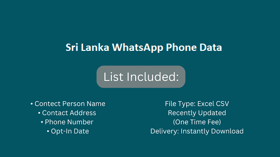 Sri Lanka WhatsApp Phone Data