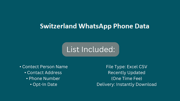 Switzerland WhatsApp Phone Data