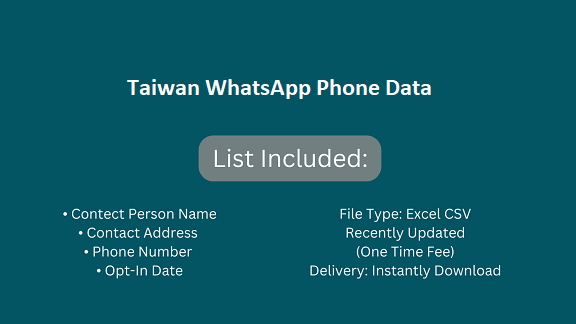 Taiwan WhatsApp Phone Data