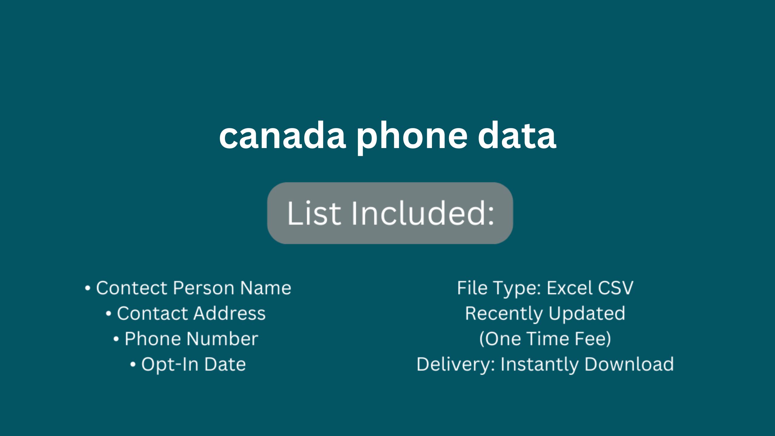 canada phone data