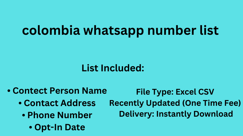 colombia whatsapp number list