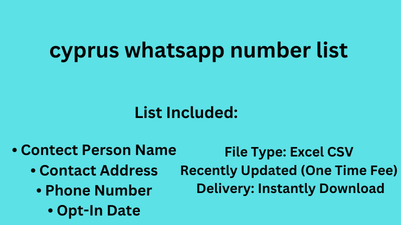 cyprus whatsapp number list