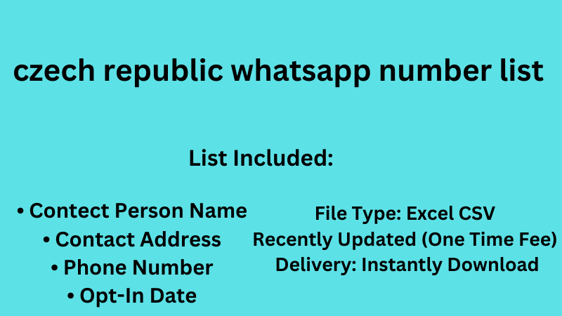 czech republic whatsapp number list