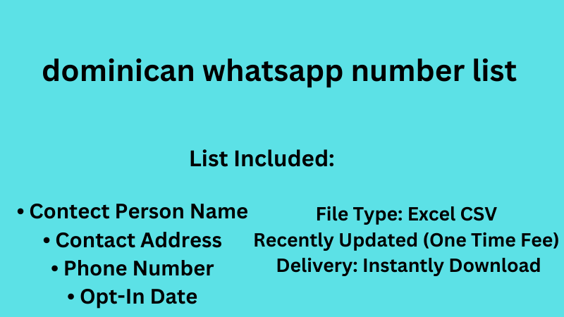 dominican whatsapp number list