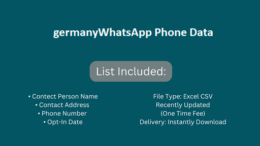 germanyWhatsApp Phone Data